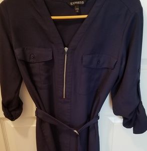 EXPRESS Half-zip shirt dress